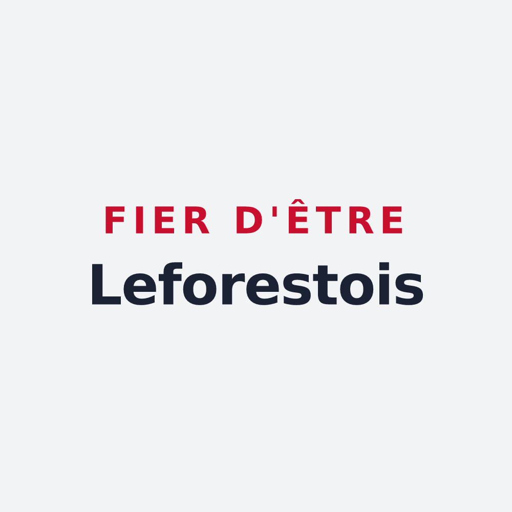 Poster « Fier d'être Leforestois » — design pour Leforest