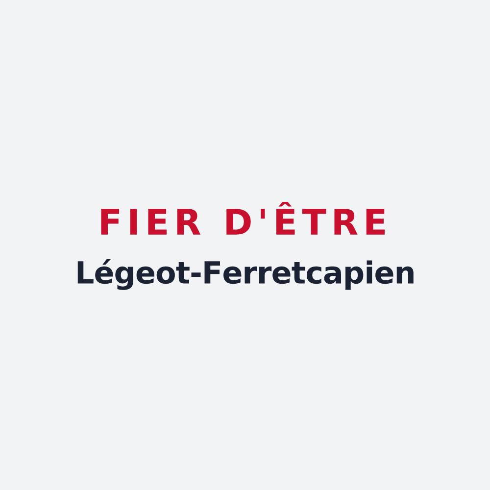 Poster « Fier d'être Légeot-Ferretcapien » — design pour Lège-Cap-Ferret