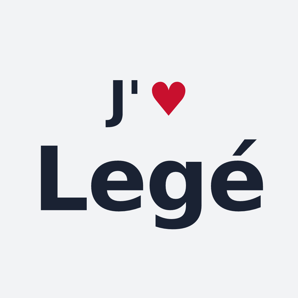 Poster personnalisé Legé — design J'aime Legé