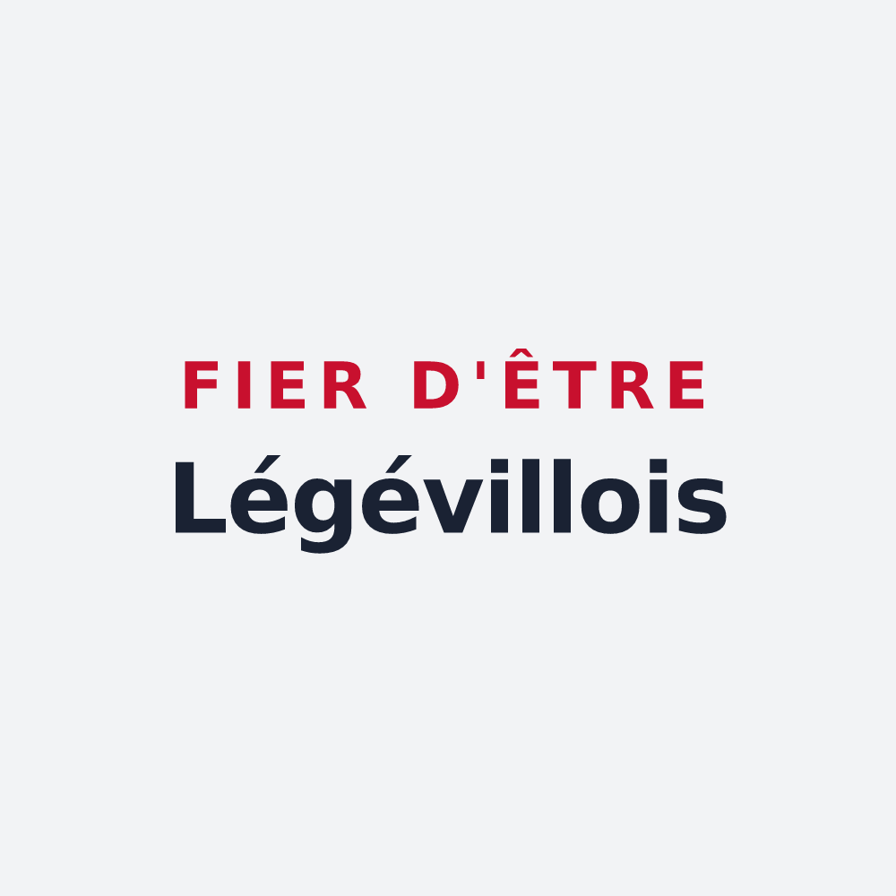 Poster « Fier d'être Légévillois » — design pour Légéville-et-Bonfays