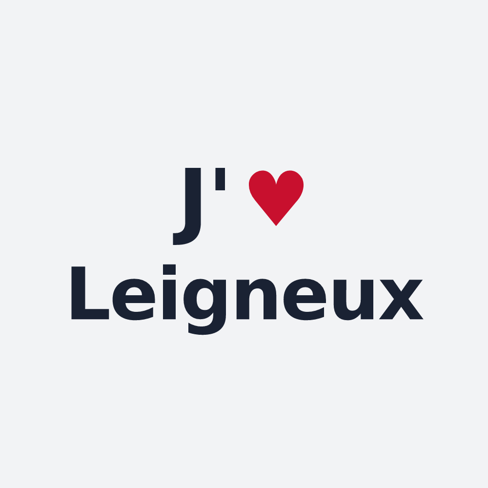 Poster personnalisé Leigneux — design J'aime Leigneux