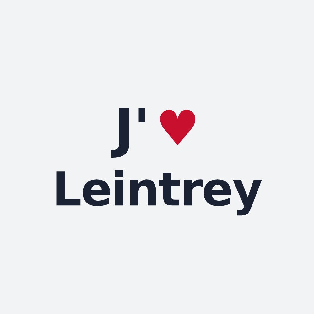 Poster personnalisé Leintrey — design J'aime Leintrey