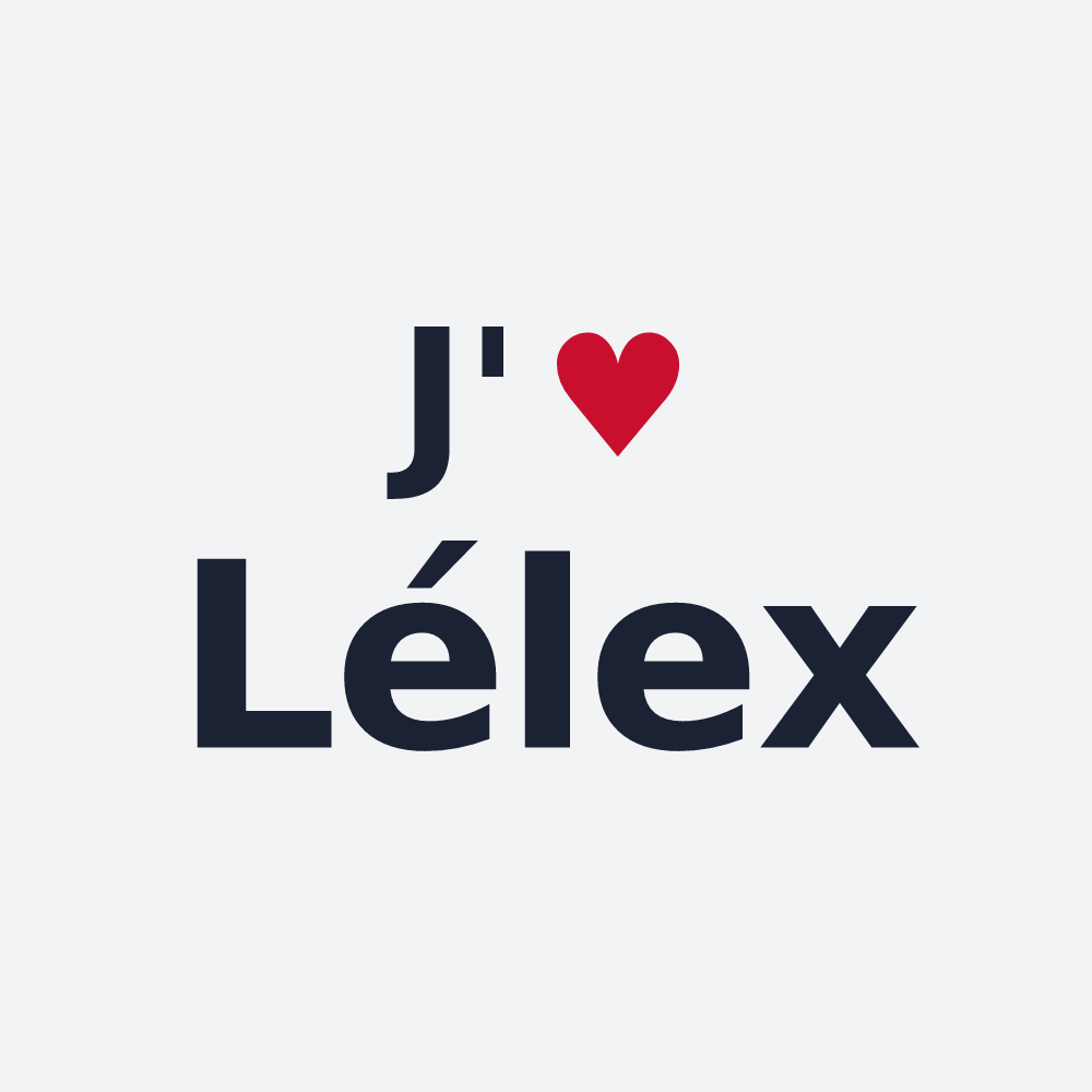 Poster personnalisé Lélex — design J'aime Lélex