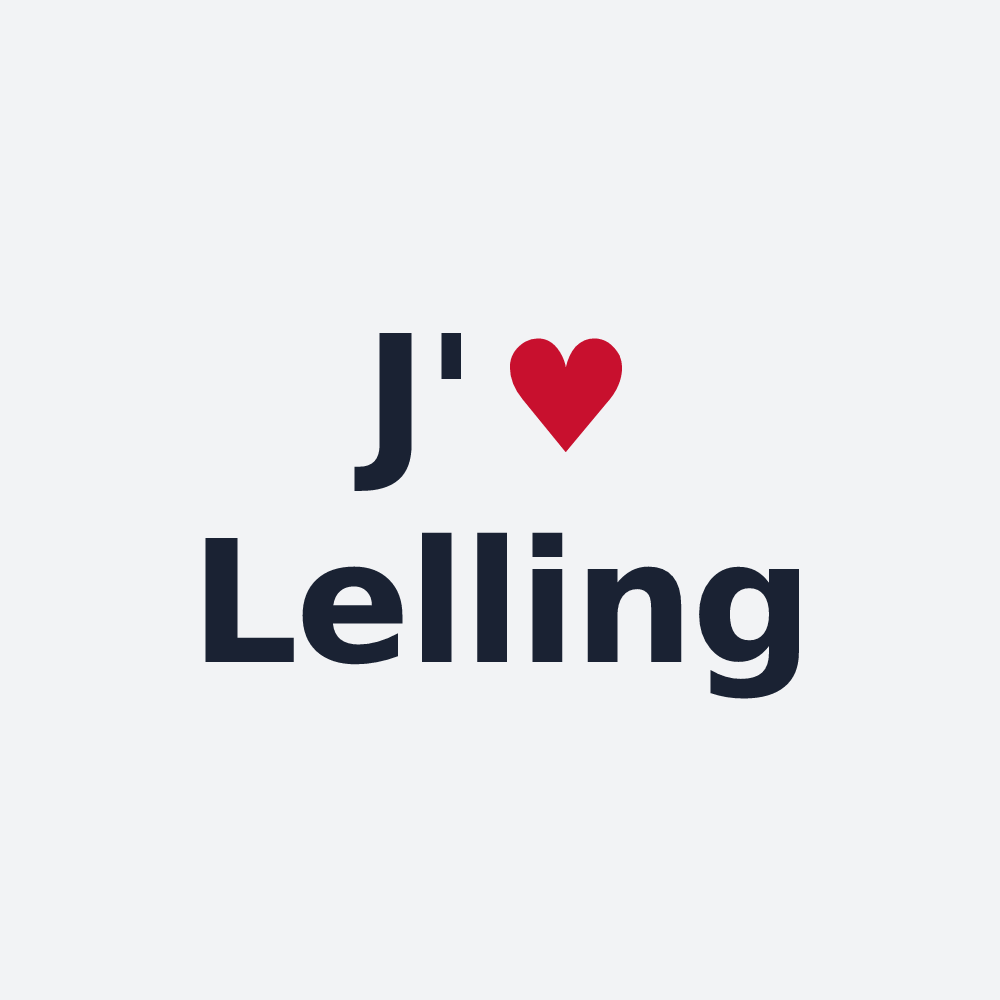 Poster personnalisé Lelling — design J'aime Lelling