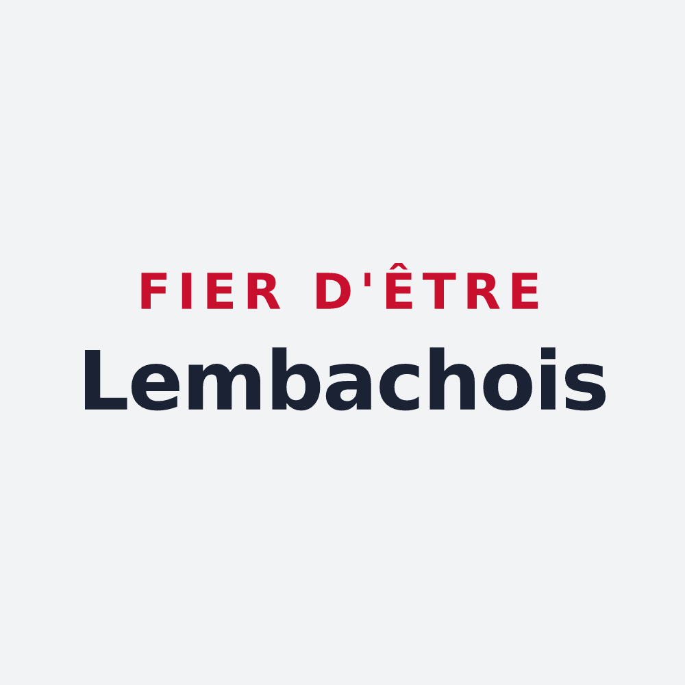 Poster « Fier d'être Lembachois » — design pour Lembach