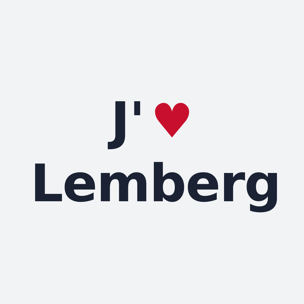 Poster personnalisé Lemberg — design J'aime Lemberg