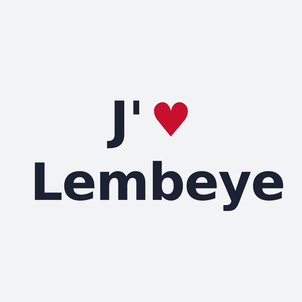 Poster personnalisé Lembeye — design « J'aime Lembeye » imprimé sur le poster