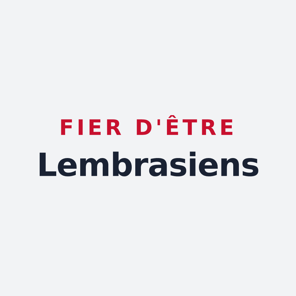 Poster « Fier d'être Lembrasiens » — design pour Lembras