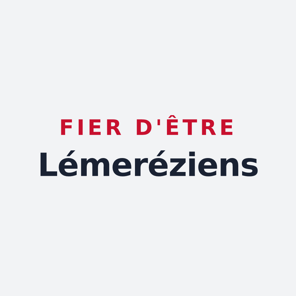 Poster « Fier d'être Lémeréziens » — design pour Lémeré