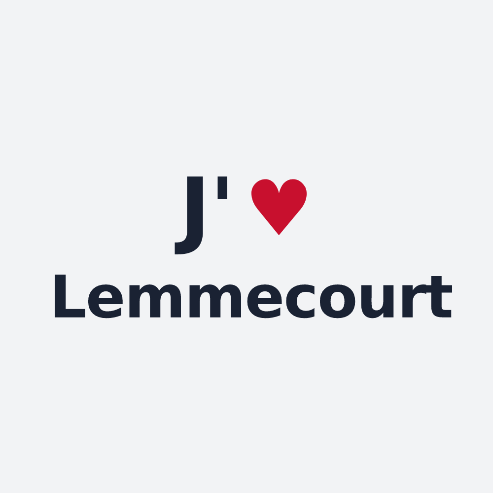 Poster personnalisé Lemmecourt — design J'aime Lemmecourt