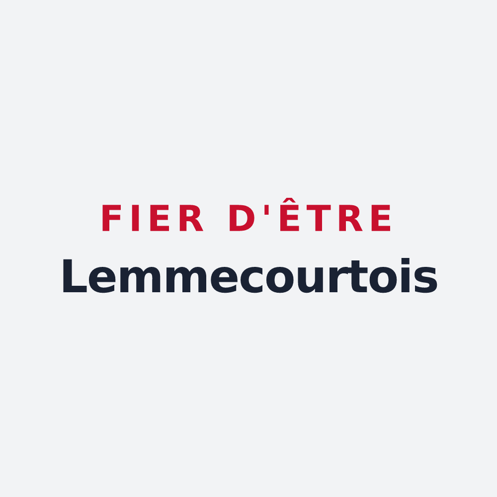 Poster « Fier d'être Lemmecourtois » — design pour Lemmecourt