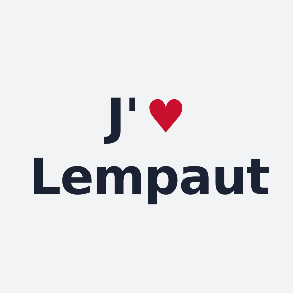 Poster personnalisé Lempaut — design J'aime Lempaut