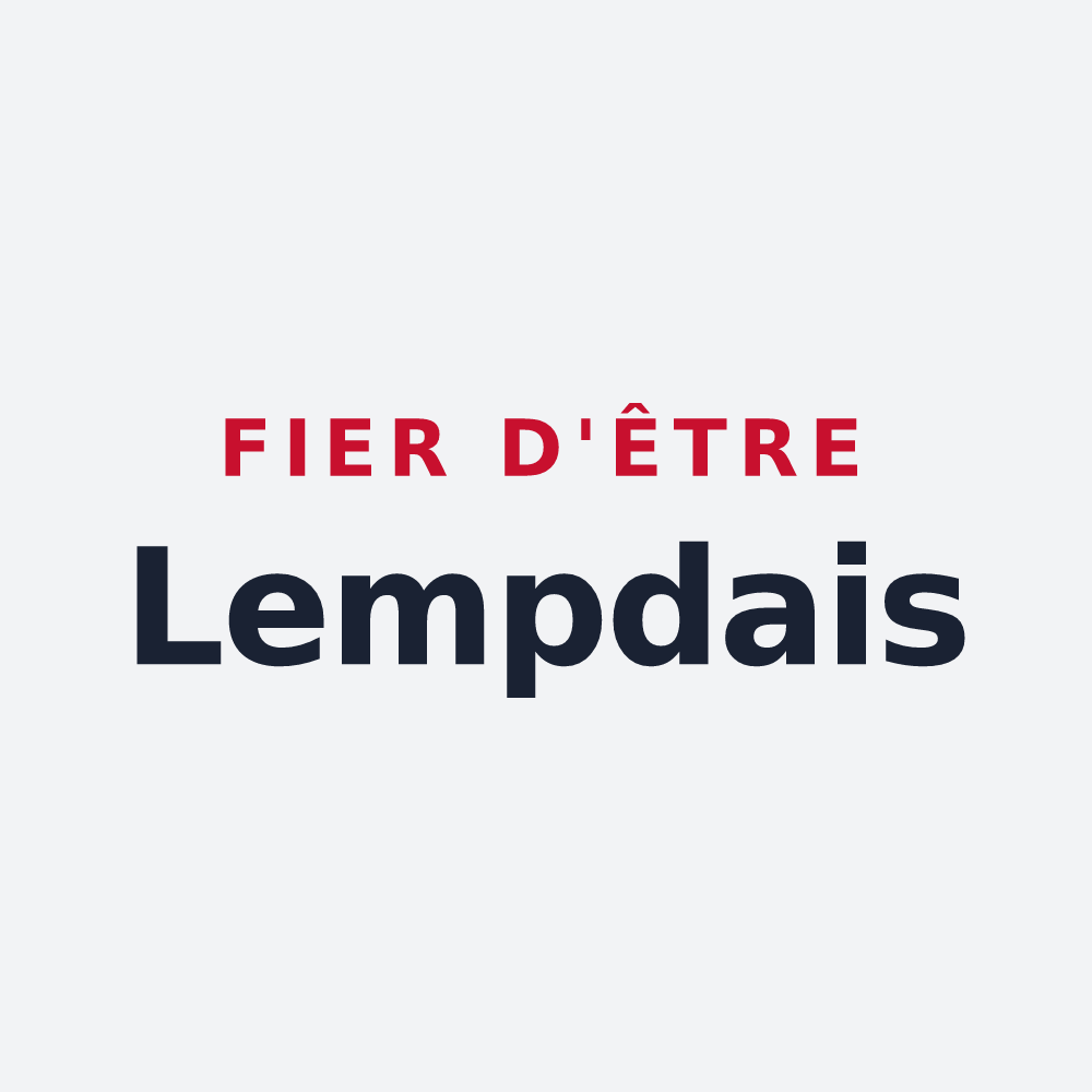 Poster « Fier d'être Lempdais » — design pour Lempdes-sur-Allagnon
