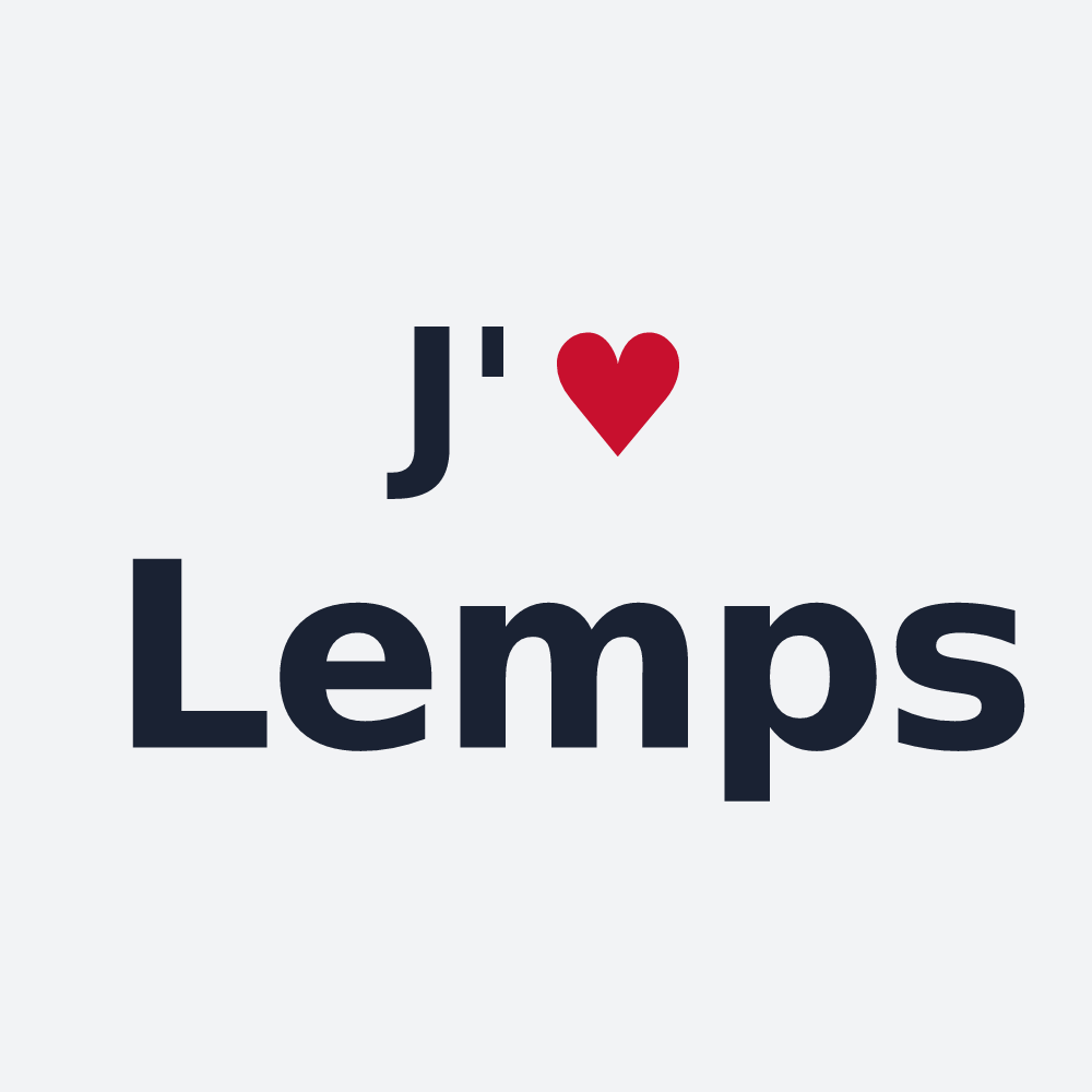 Poster personnalisé Lemps — design J'aime Lemps