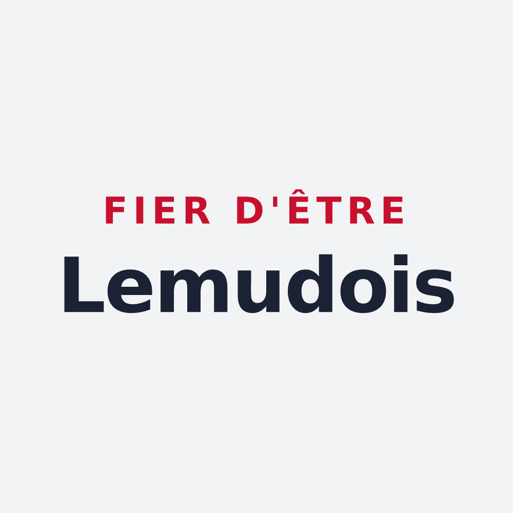 Poster « Fier d'être Lemudois » — design pour Lemud