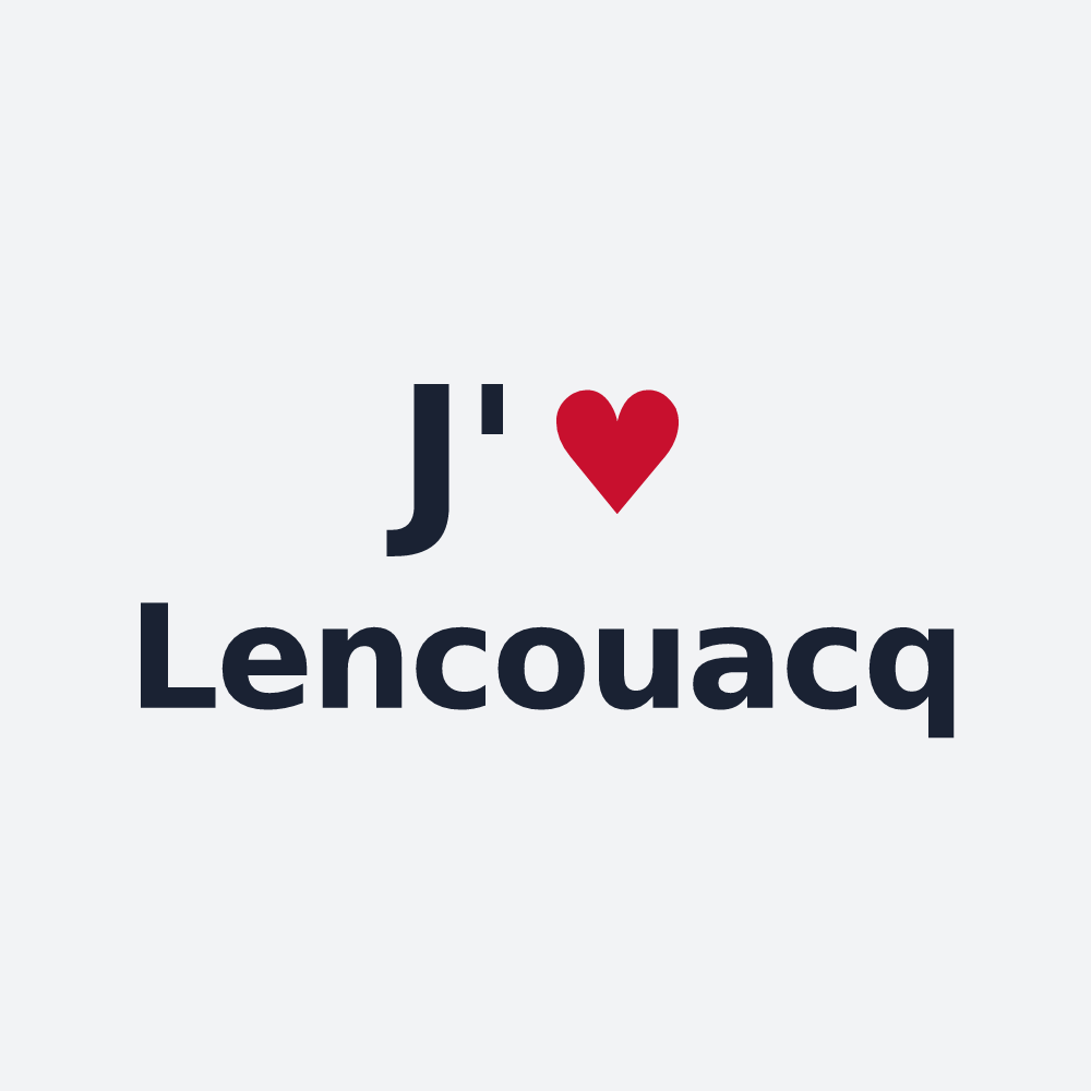 Poster personnalisé Lencouacq — design J'aime Lencouacq