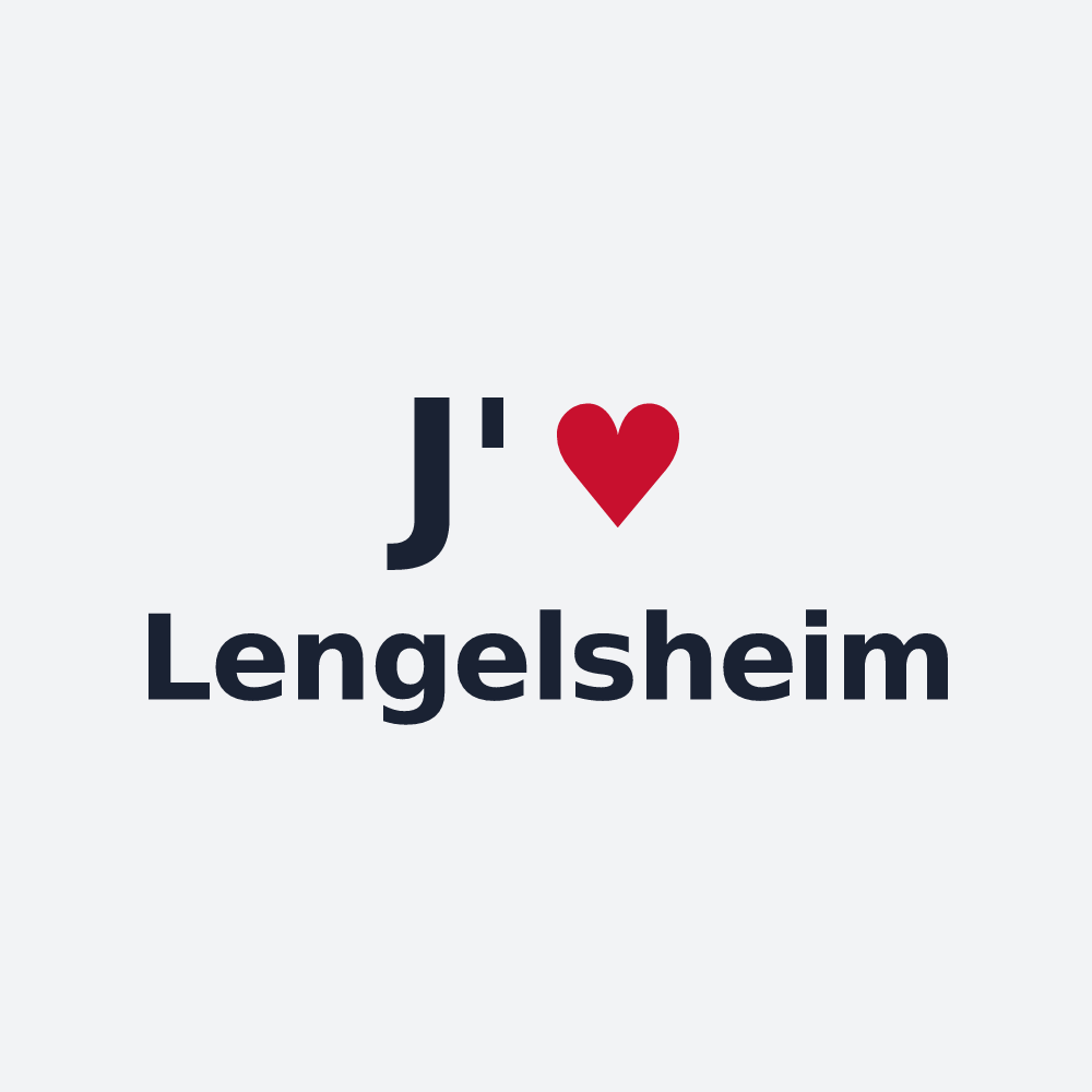Poster personnalisé Lengelsheim — design J'aime Lengelsheim