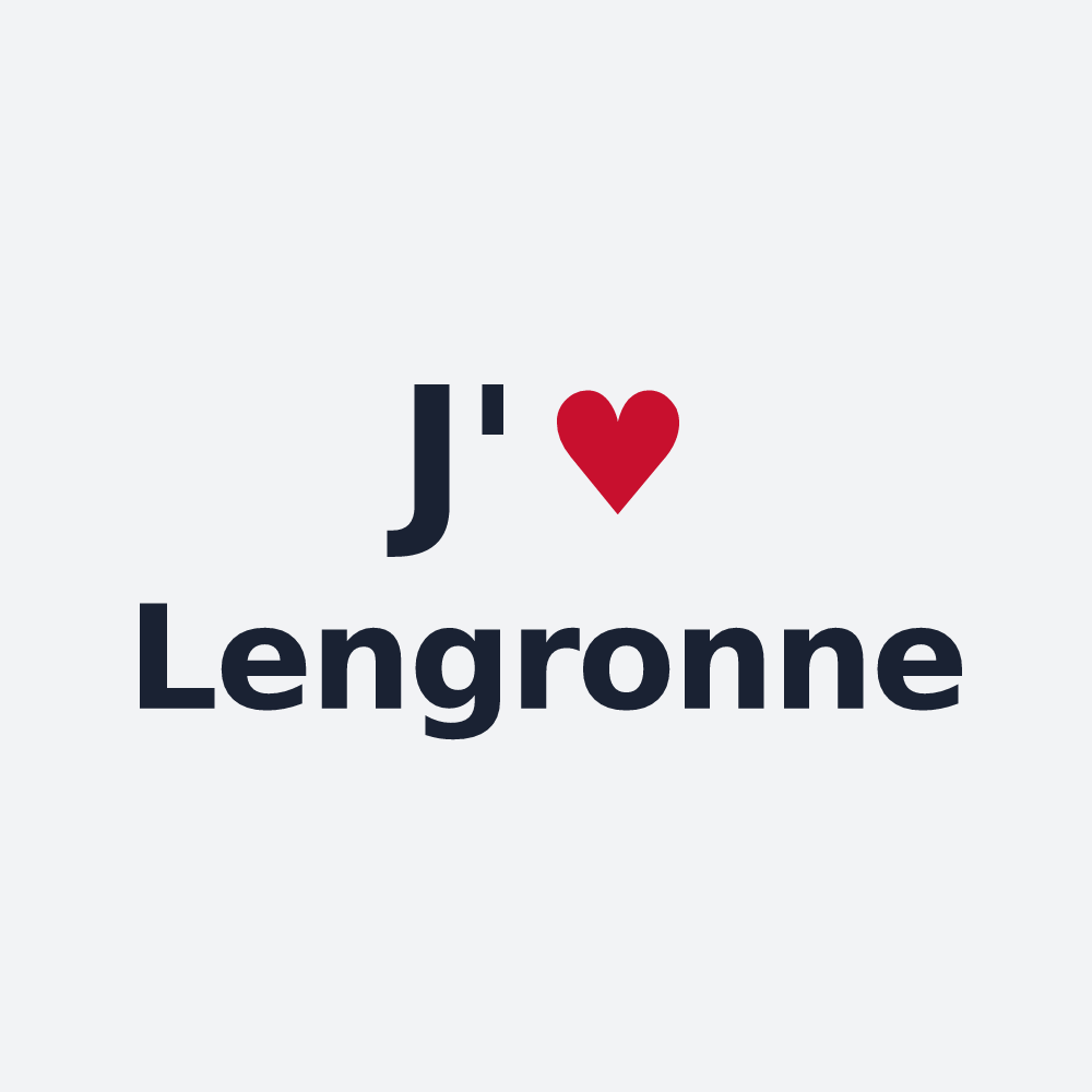 Poster personnalisé Lengronne — design J'aime Lengronne