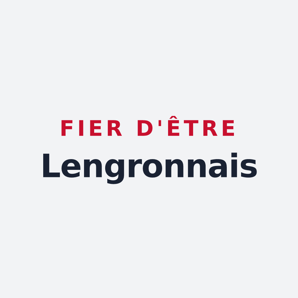 Poster « Fier d'être Lengronnais » — design pour Lengronne