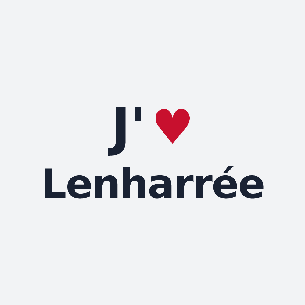Poster personnalisé Lenharrée — design J'aime Lenharrée