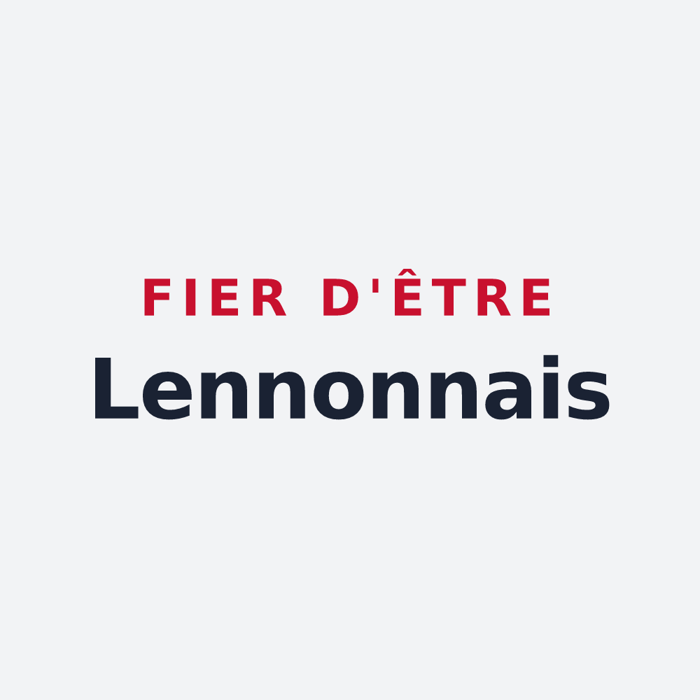 Poster « Fier d'être Lennonnais » — design pour Lennon