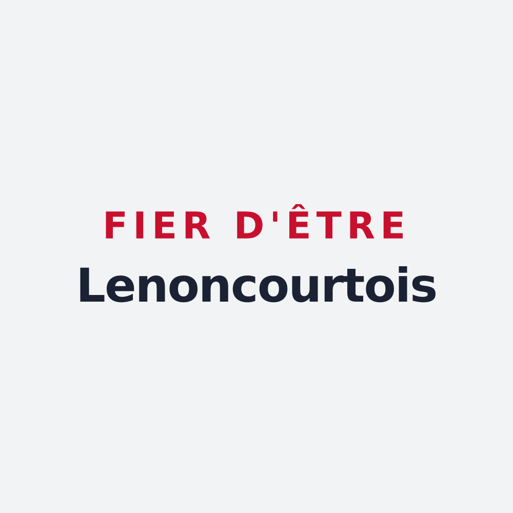 Poster « Fier d'être Lenoncourtois » — design pour Lenoncourt