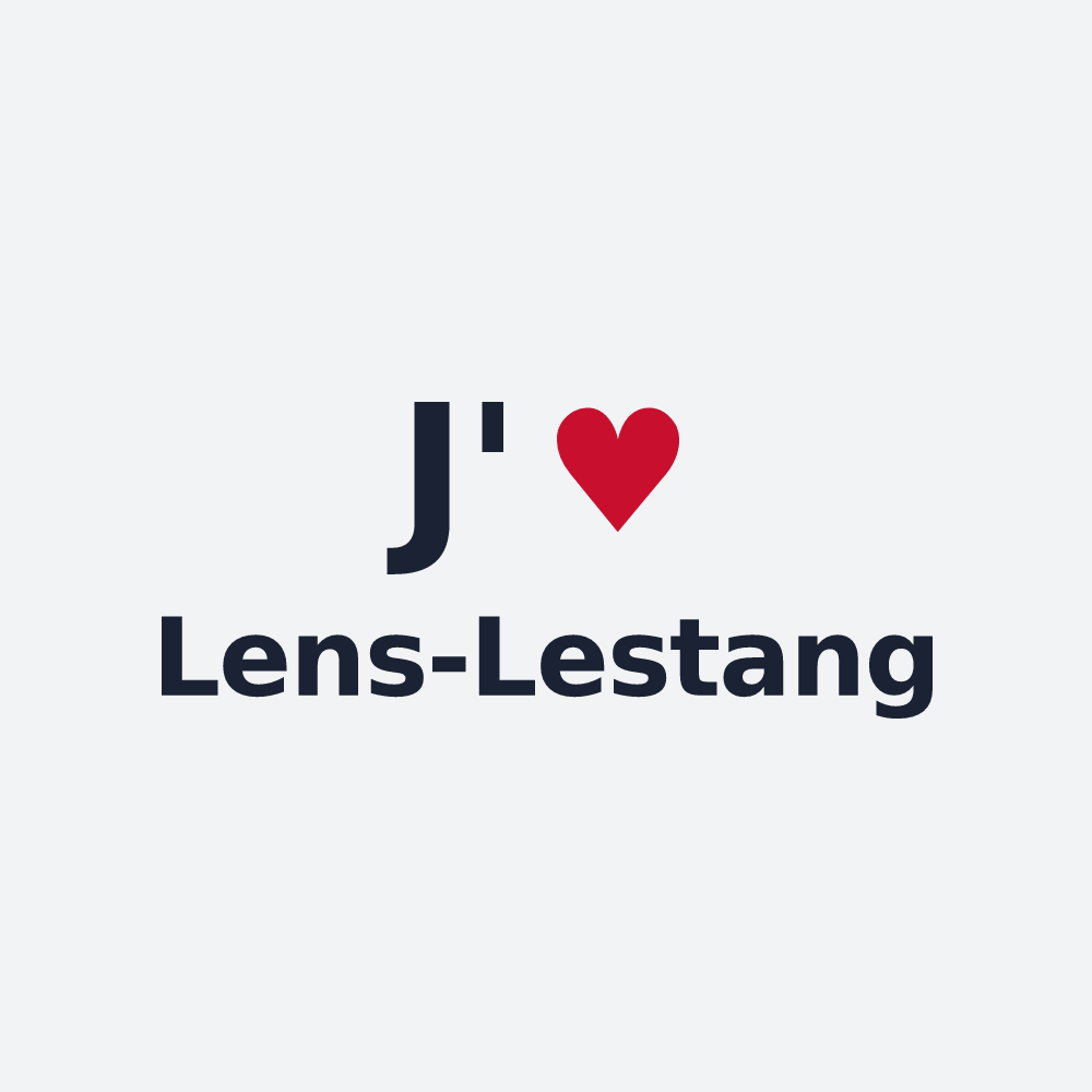 Poster personnalisé Lens-Lestang — design J'aime Lens-Lestang