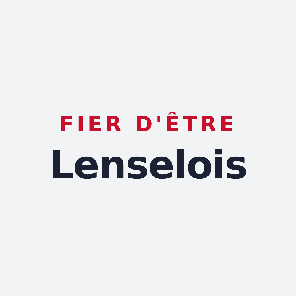 Poster « Fier d'être Lenselois » — design pour Lens-Lestang