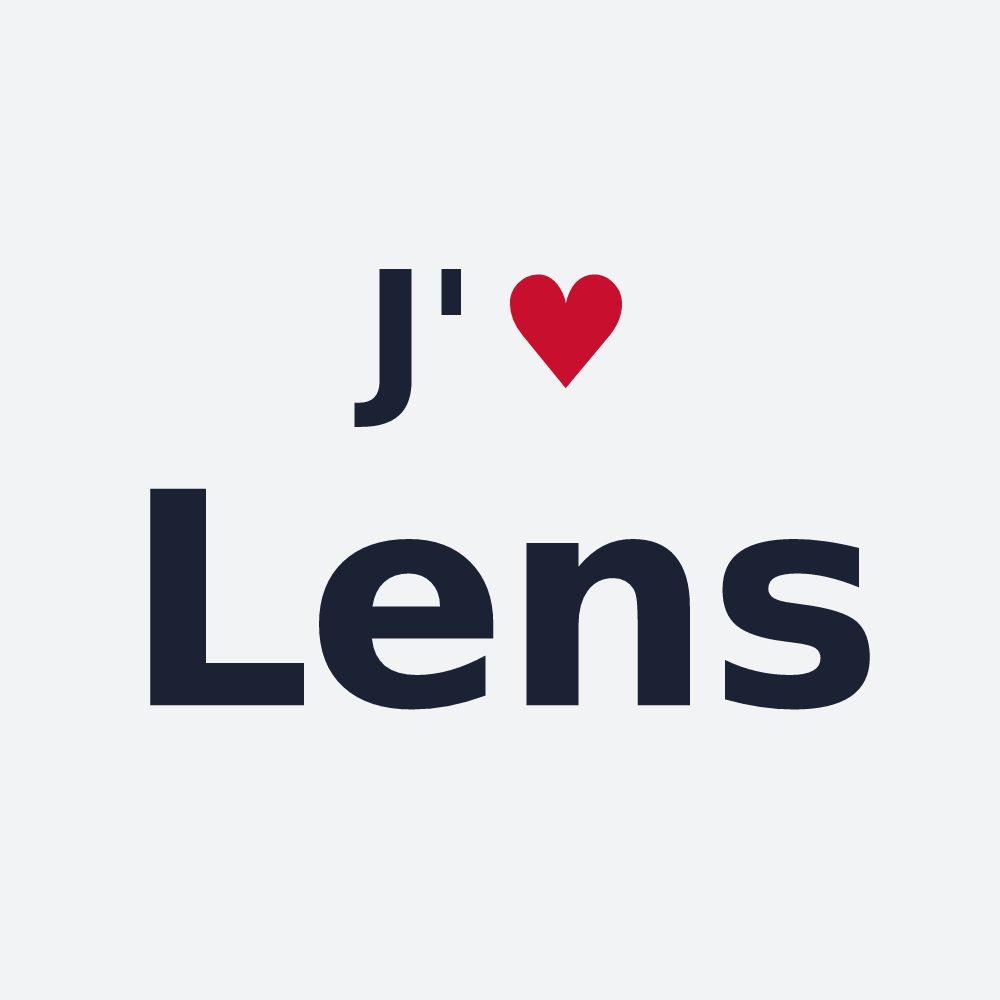 Poster personnalisé Lens — design J'aime Lens