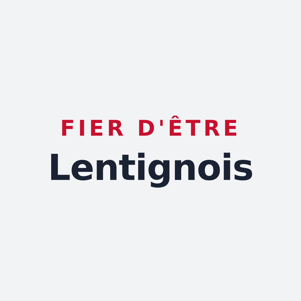 Poster « Fier d'être Lentignois » — design pour Lentigny