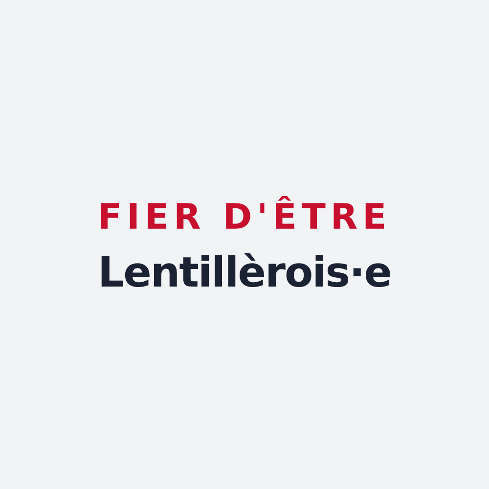 Poster « Fier d'être Lentillèrois·e » — design pour Lentillères