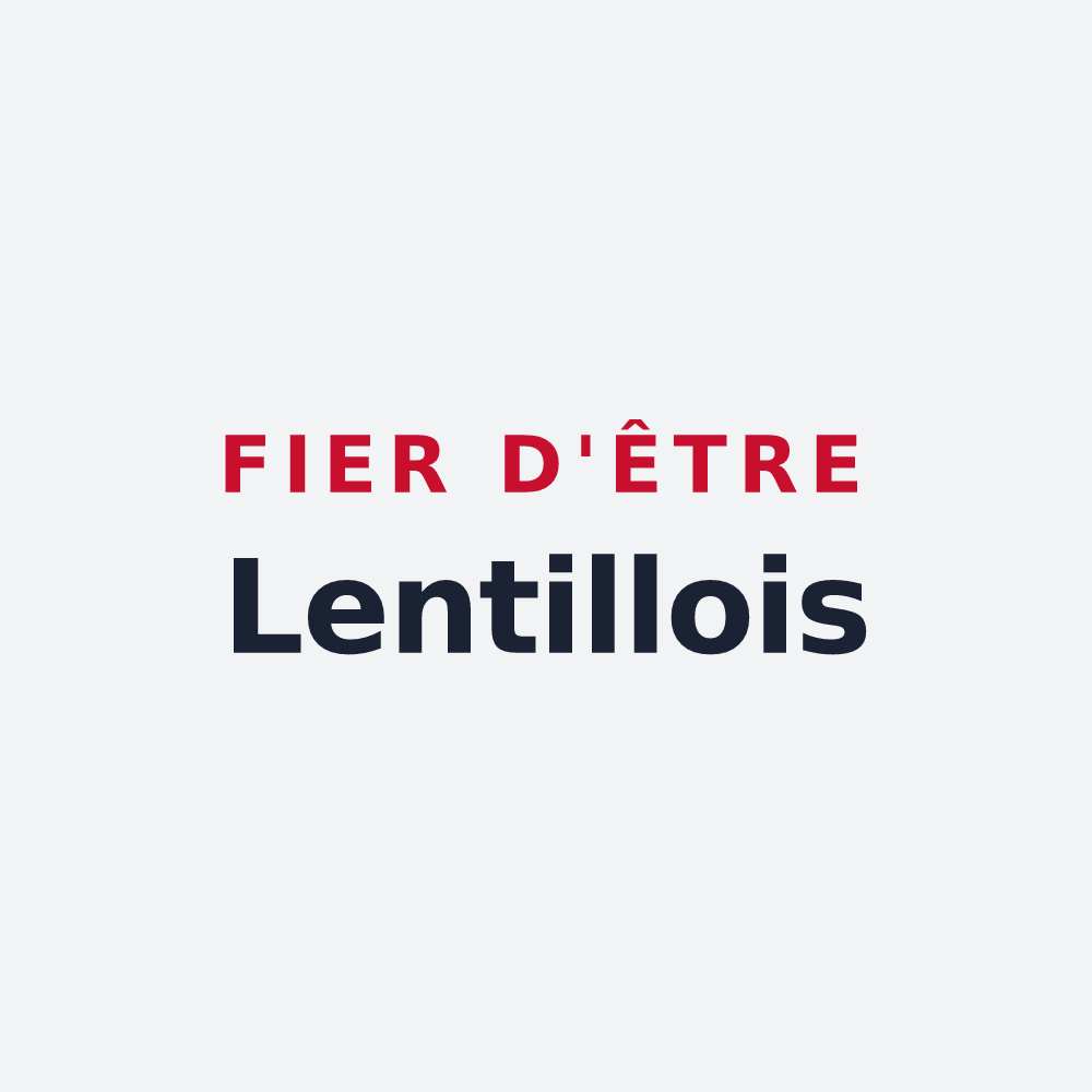 Poster « Fier d'être Lentillois » — design pour Lentilly