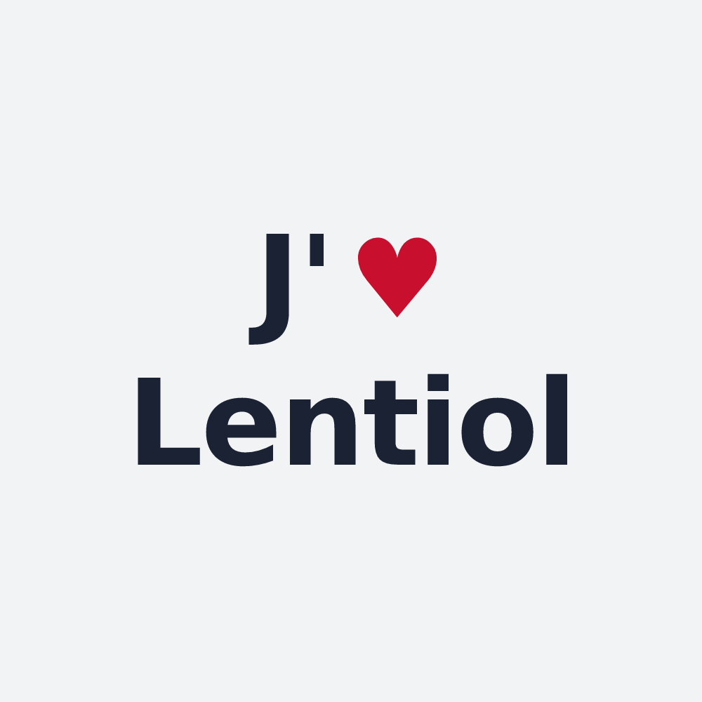 Poster personnalisé Lentiol — design J'aime Lentiol