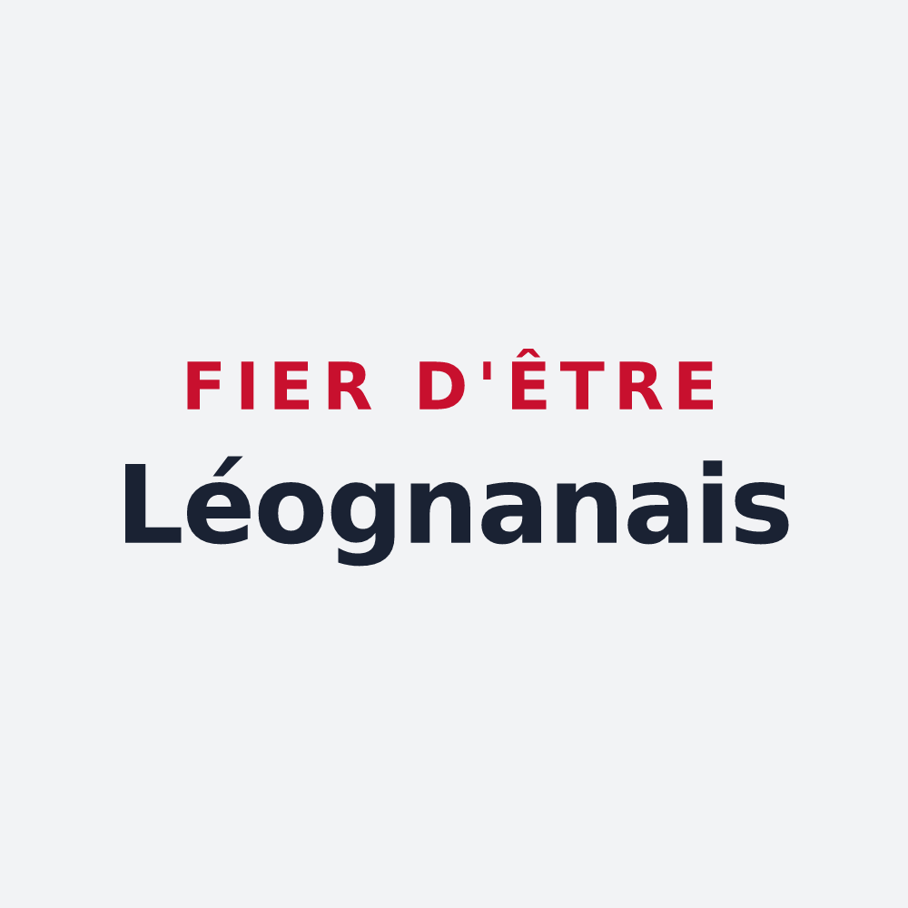 Poster « Fier d'être Léognanais » — design pour Léognan