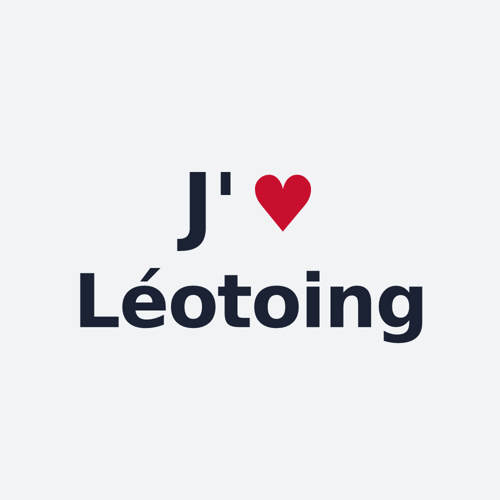 Poster personnalisé Léotoing — design J'aime Léotoing