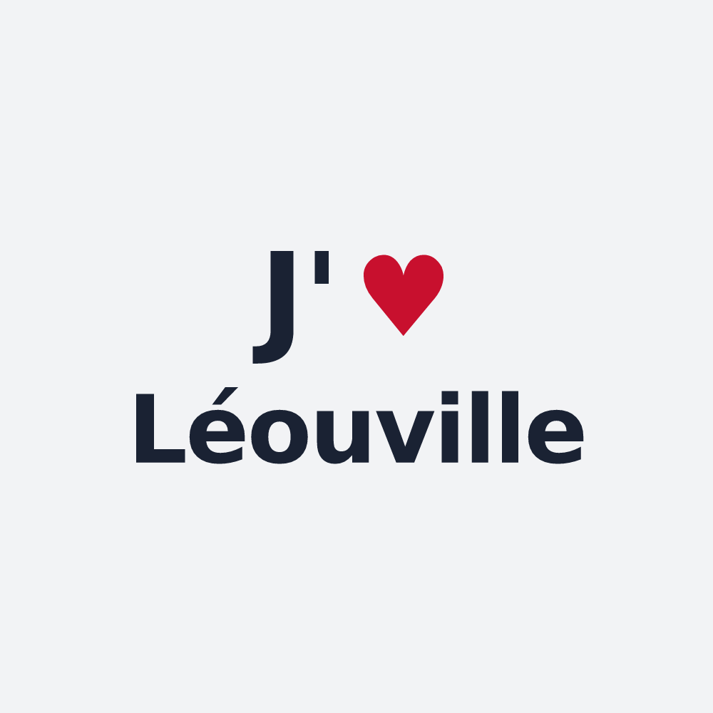 Poster personnalisé Léouville — design J'aime Léouville