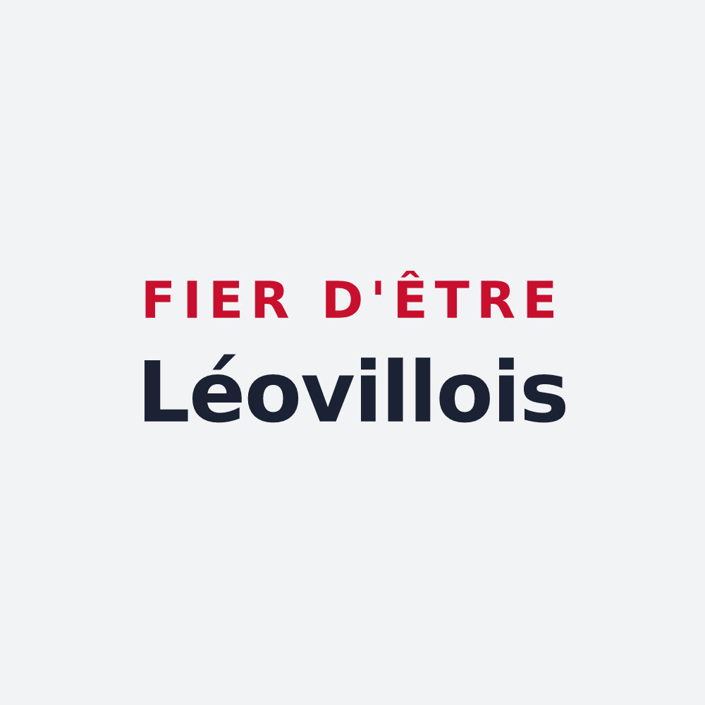 Poster « Fier d'être Léovillois » — design pour Léoville