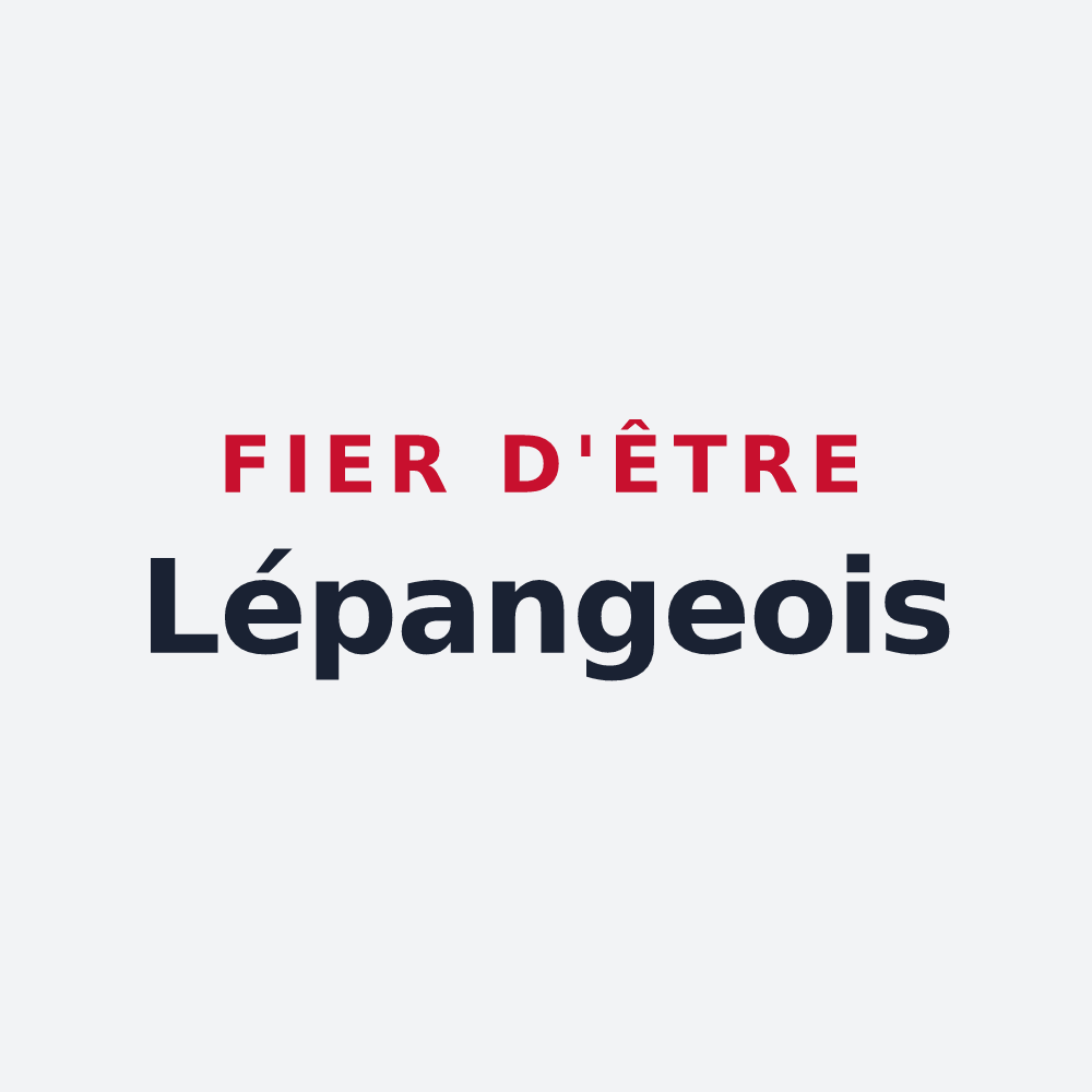 Poster « Fier d'être Lépangeois » — design pour Lépanges-sur-Vologne
