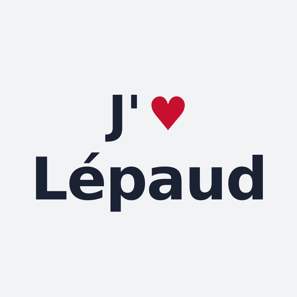 Poster personnalisé Lépaud — design J'aime Lépaud