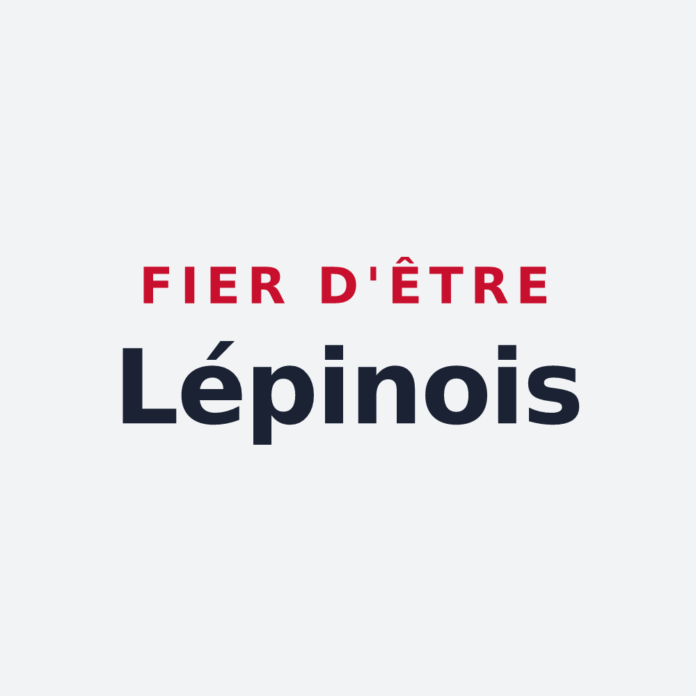 Poster « Fier d'être Lépinois » — design pour Lépin-le-Lac