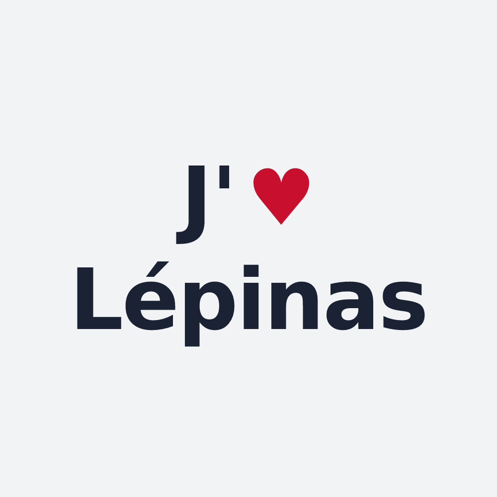 Poster personnalisé Lépinas — design J'aime Lépinas