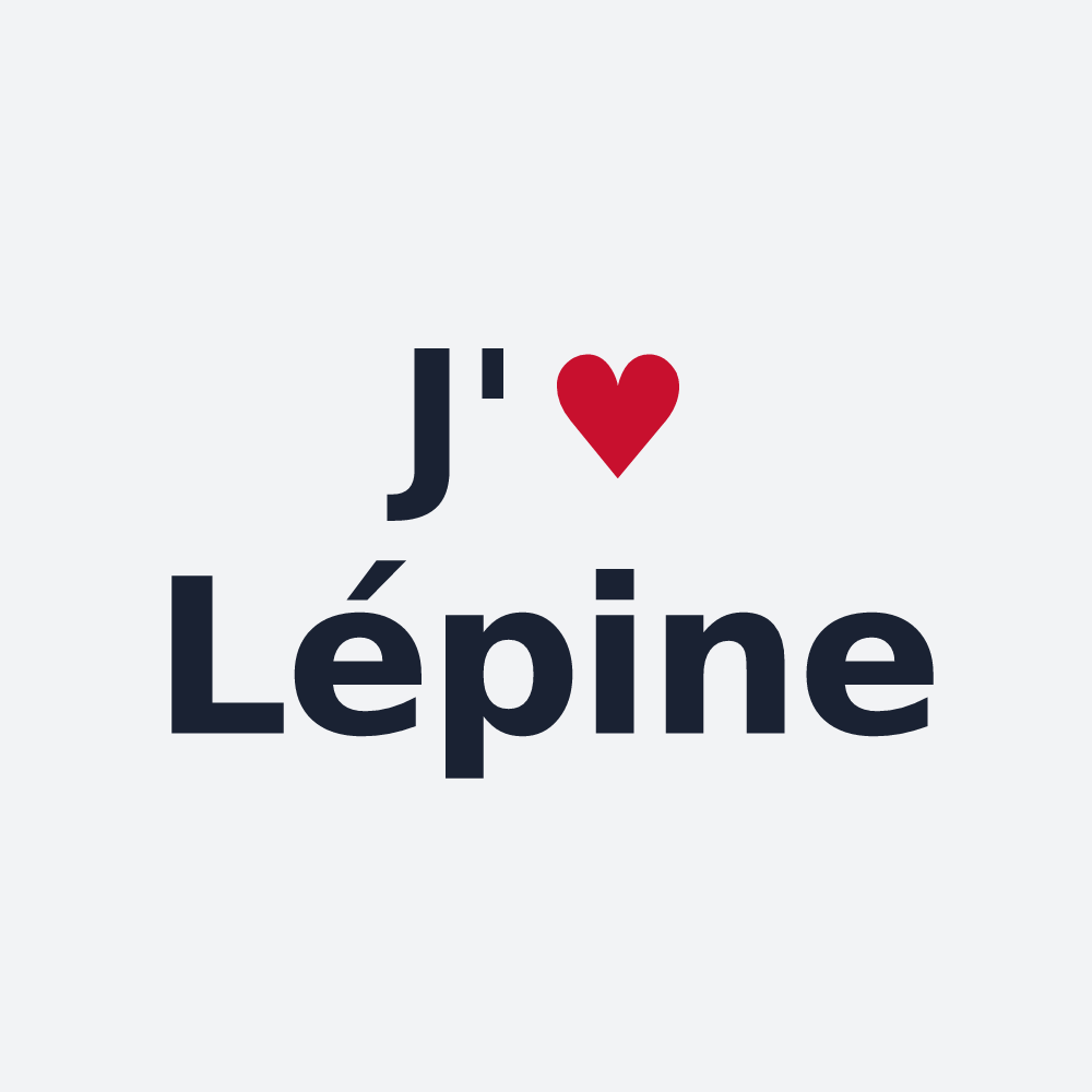 Poster personnalisé Lépine — design J'aime Lépine