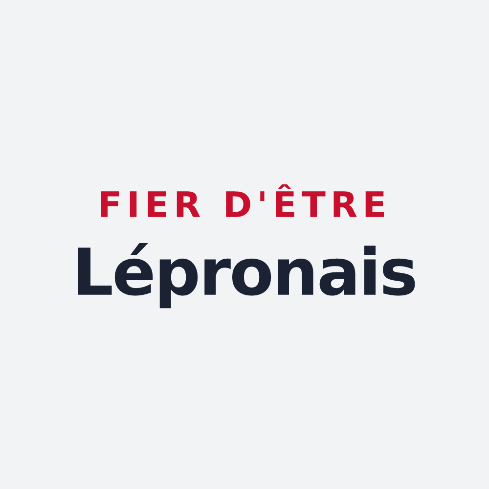 Poster « Fier d'être Lépronais » — design pour Lépron-les-Vallées