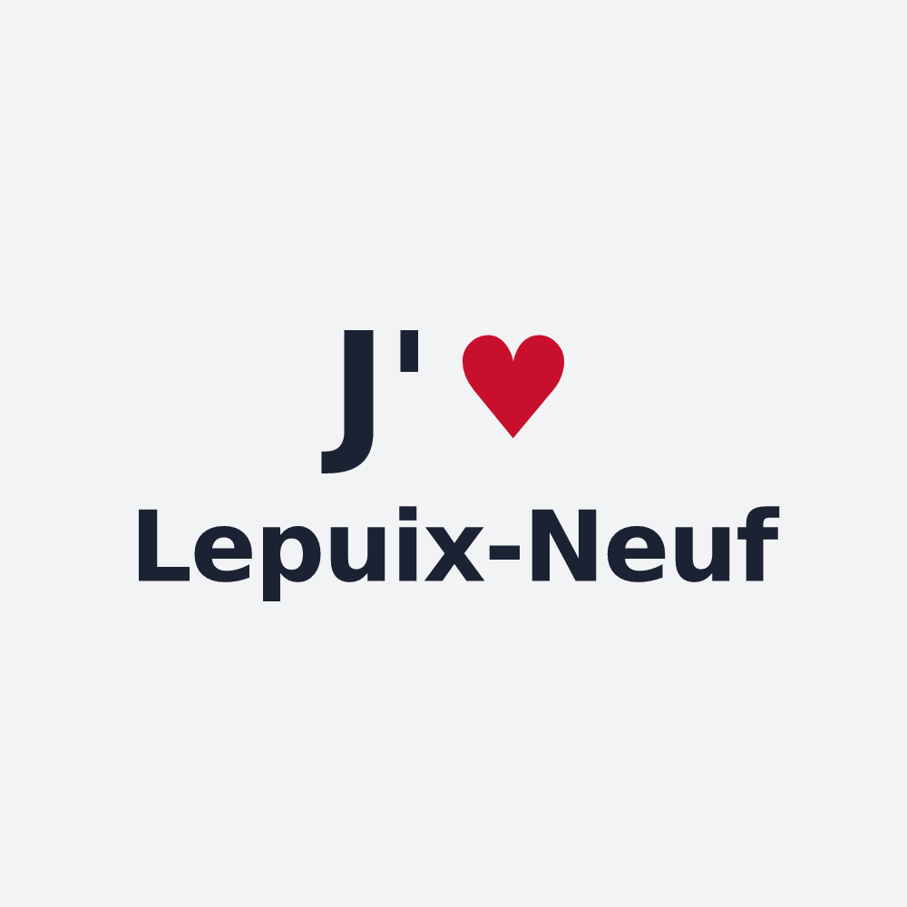 Poster personnalisé Lepuix-Neuf — design J'aime Lepuix-Neuf