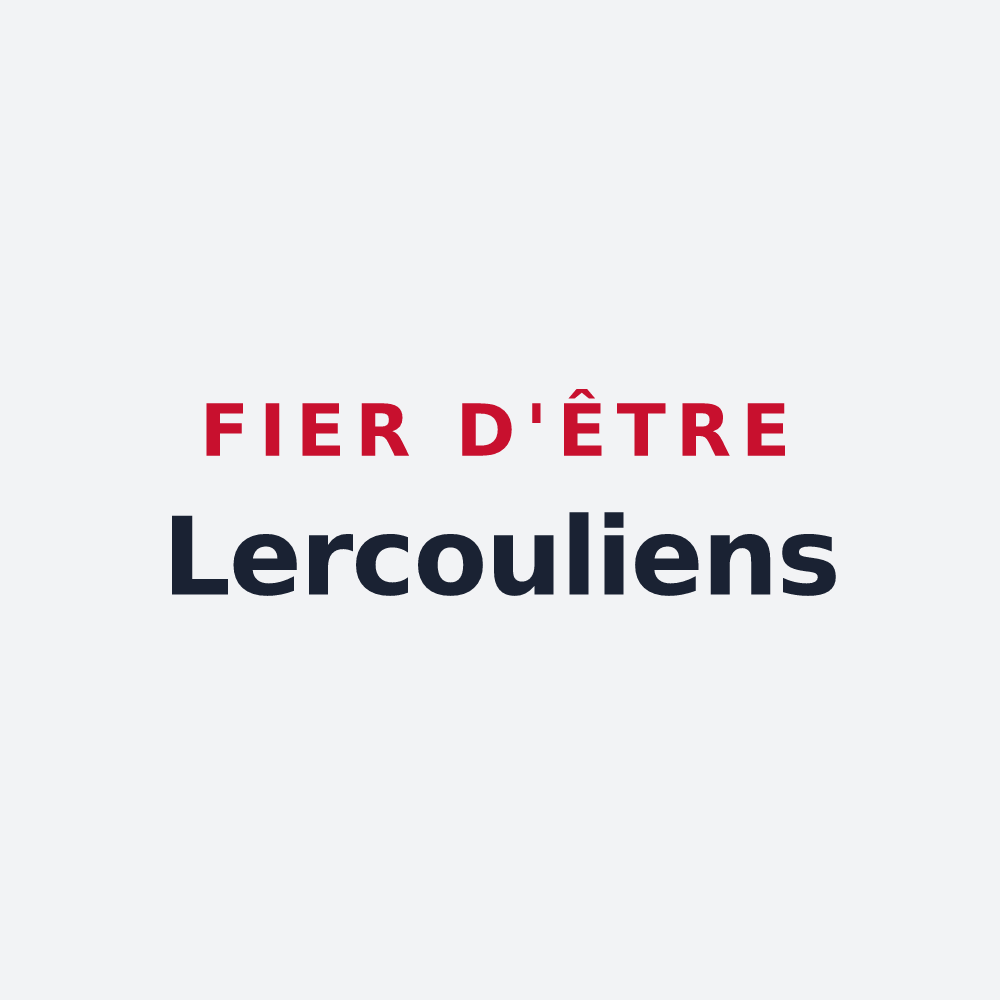 Poster « Fier d'être Lercouliens » — design pour Lercoul