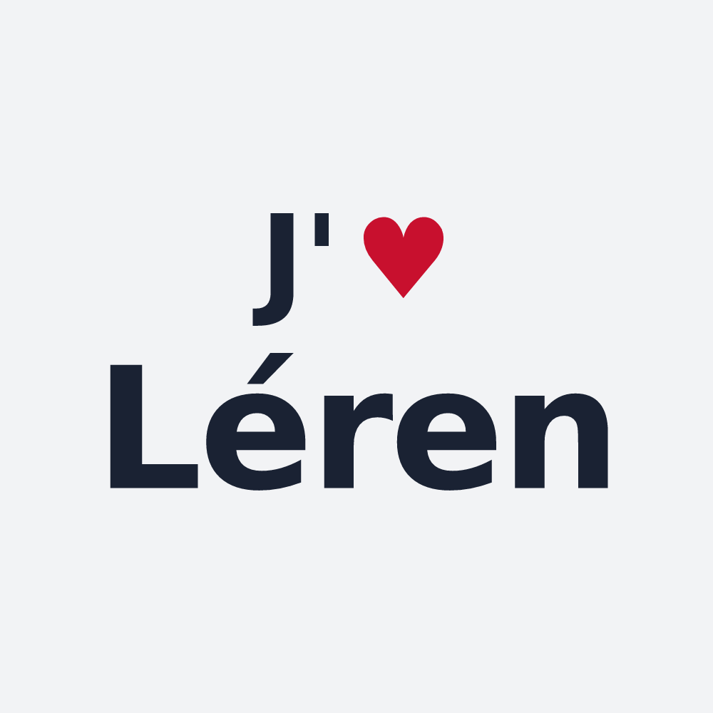 Poster personnalisé Léren — design J'aime Léren