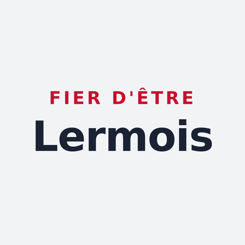 Poster « Fier d'être Lermois » — design pour Lerm-et-Musset