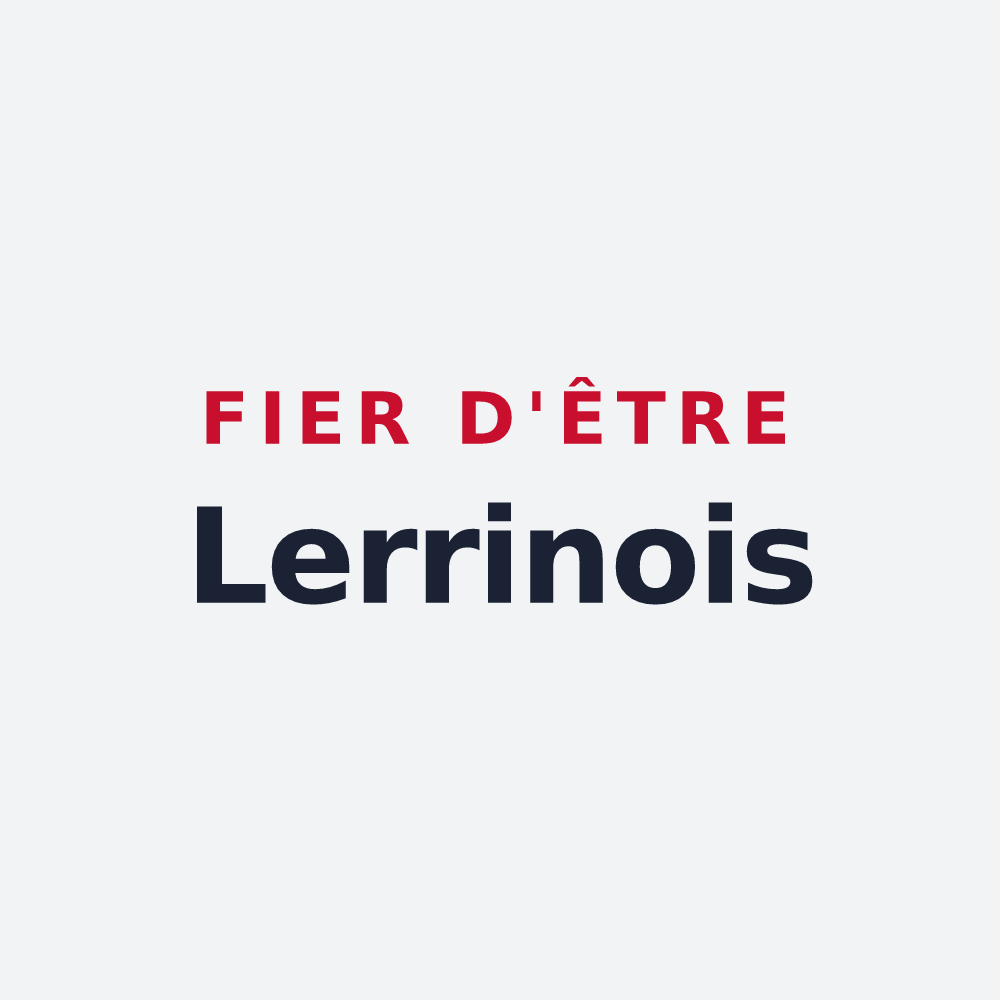 Poster « Fier d'être Lerrinois » — design pour Lerrain