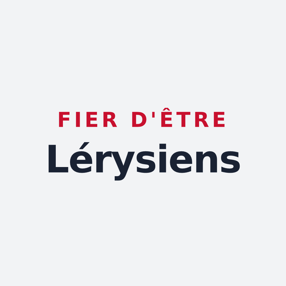 Poster « Fier d'être Lérysiens » — design pour Léry
