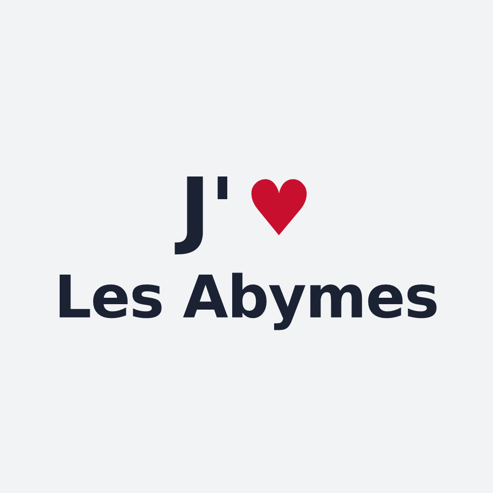 Poster personnalisé Les Abymes — design J'aime Les Abymes